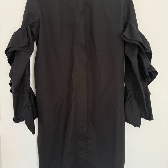 COS Dress With Sleeve Ruffles Black US 8 beautiful - Picture 7 of 8